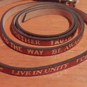 Good Works Leather Wrap Bracelet - new with tags